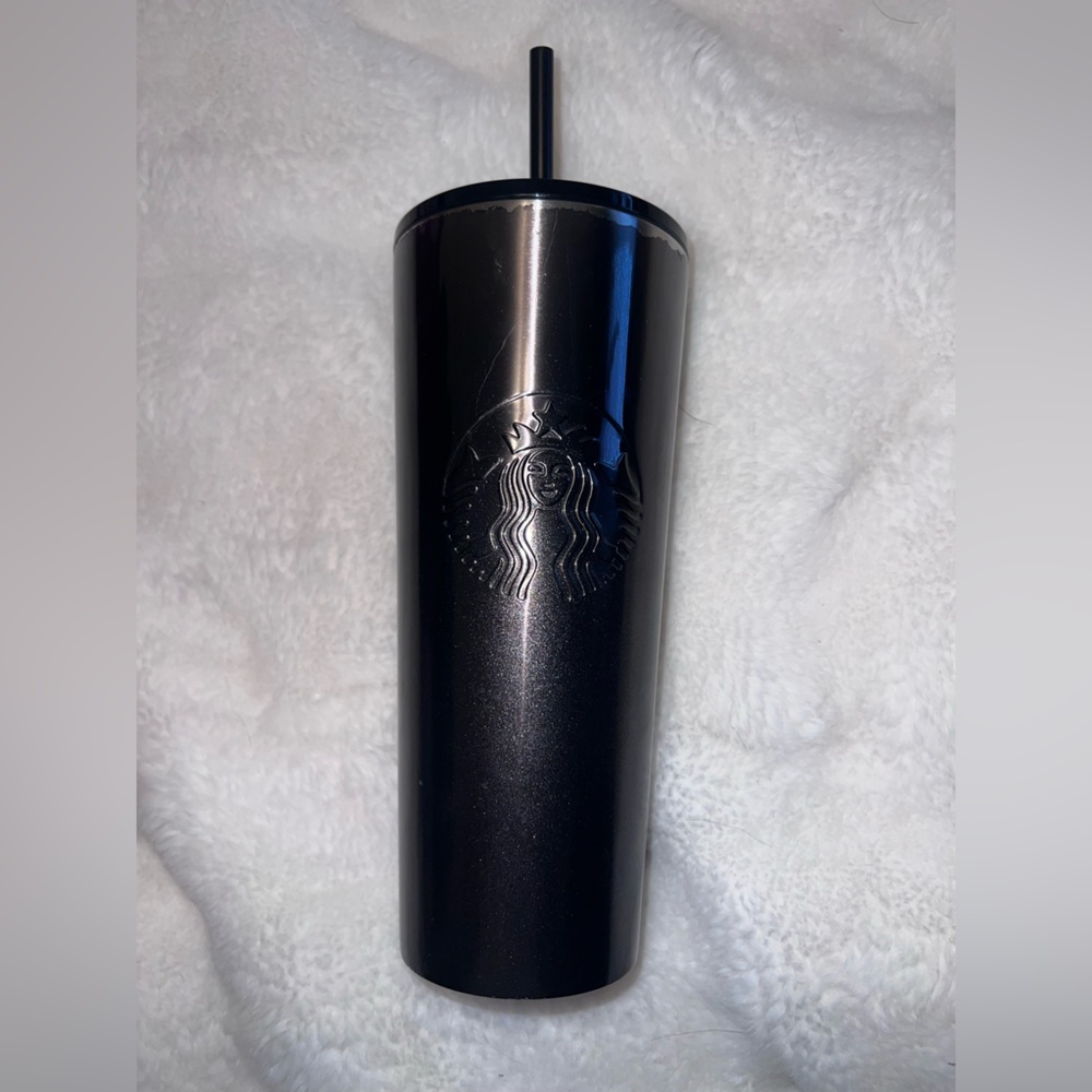 Starbucks 24oz Stainless Steel Tumbler - Black Glitter Gradient